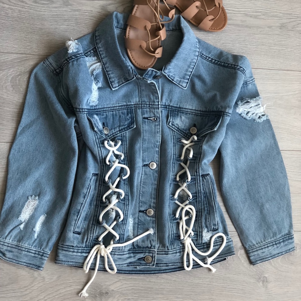 Oversized denim jacket